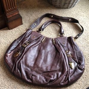OR by Oryany Brown Leather Large Tote Handbag